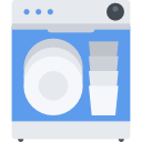 full dishwasher machine icon