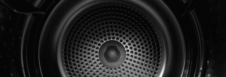 Inside the tumble dryer