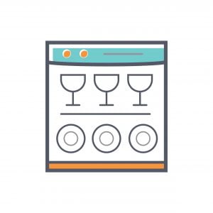 dishwasher vector graphic